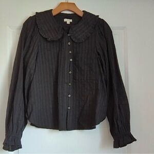 Pilcro Keira Black Button-Up - Size S